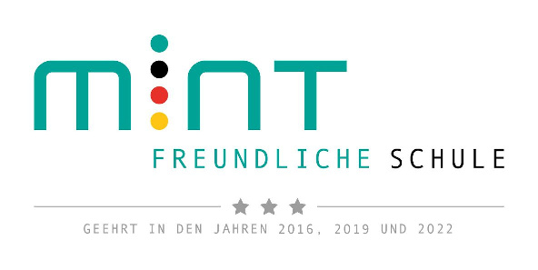 MINT-freundliche Schule, zertifiziert 2016, 2019 und 2022